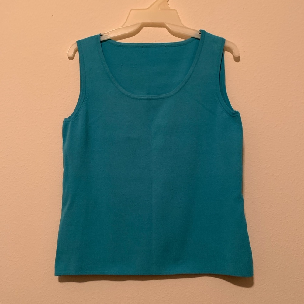 Turquoise Sleeveless Top